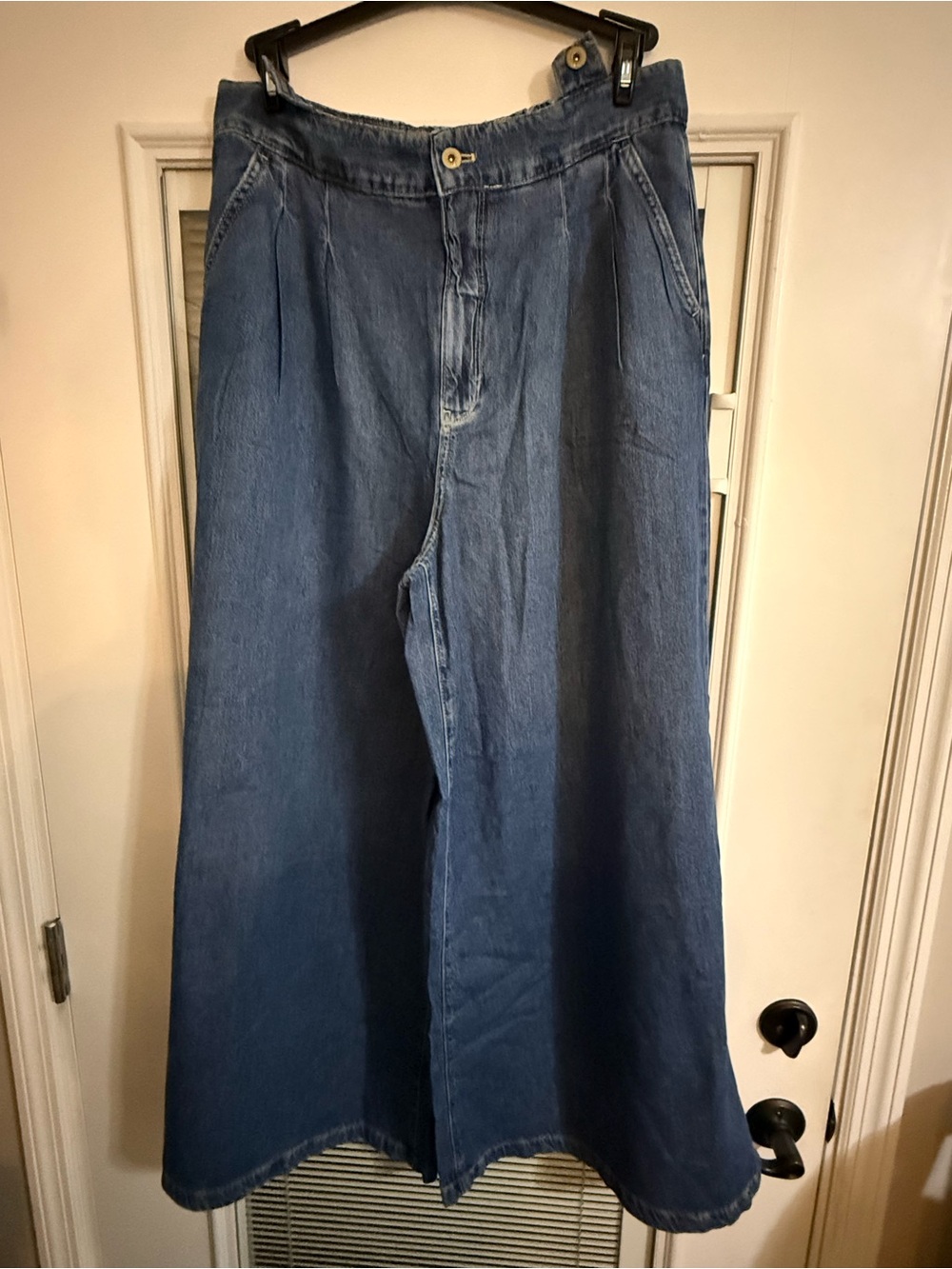 NWOT | Pilcro Pleated High-Rise Wide-Leg Jeans | 31 - Picture 3 of 5